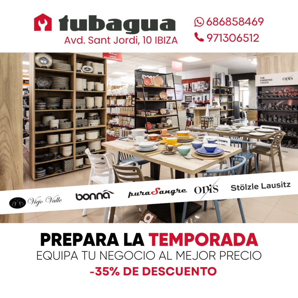 En Tubagua equipamos negocios de hostelería en Ibiza